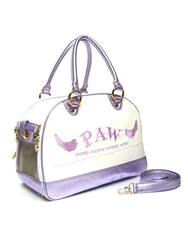 001 PA-CA Сумка для собаки "PAW" фиолетовая
